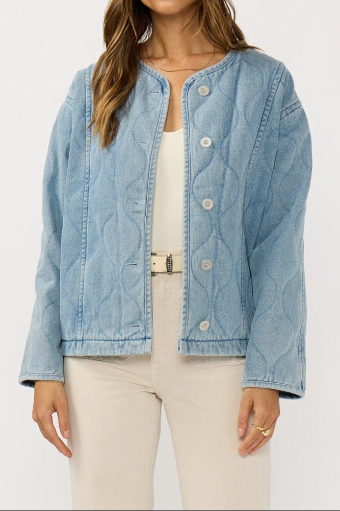 Kendra Quilted Denim Jacket - MTT Collective