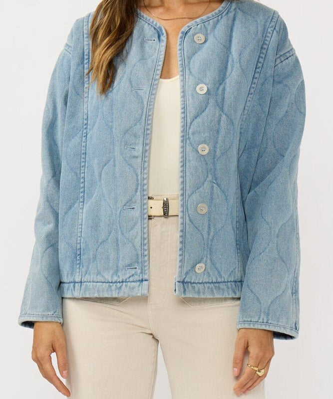Kendra Quilted Denim Jacket - MTT Collective
