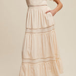 Khloe Romantic Crochet Lace Maxi Dress - MTT Collective