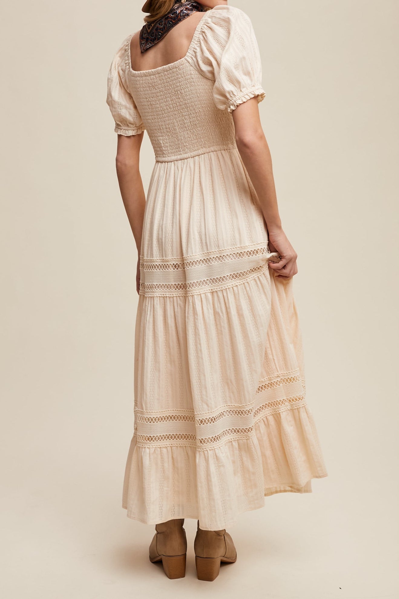 Khloe Romantic Crochet Lace Maxi Dress - MTT Collective