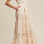 Khloe Romantic Crochet Lace Maxi Dress - MTT Collective