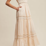 Khloe Romantic Crochet Lace Maxi Dress - MTT Collective