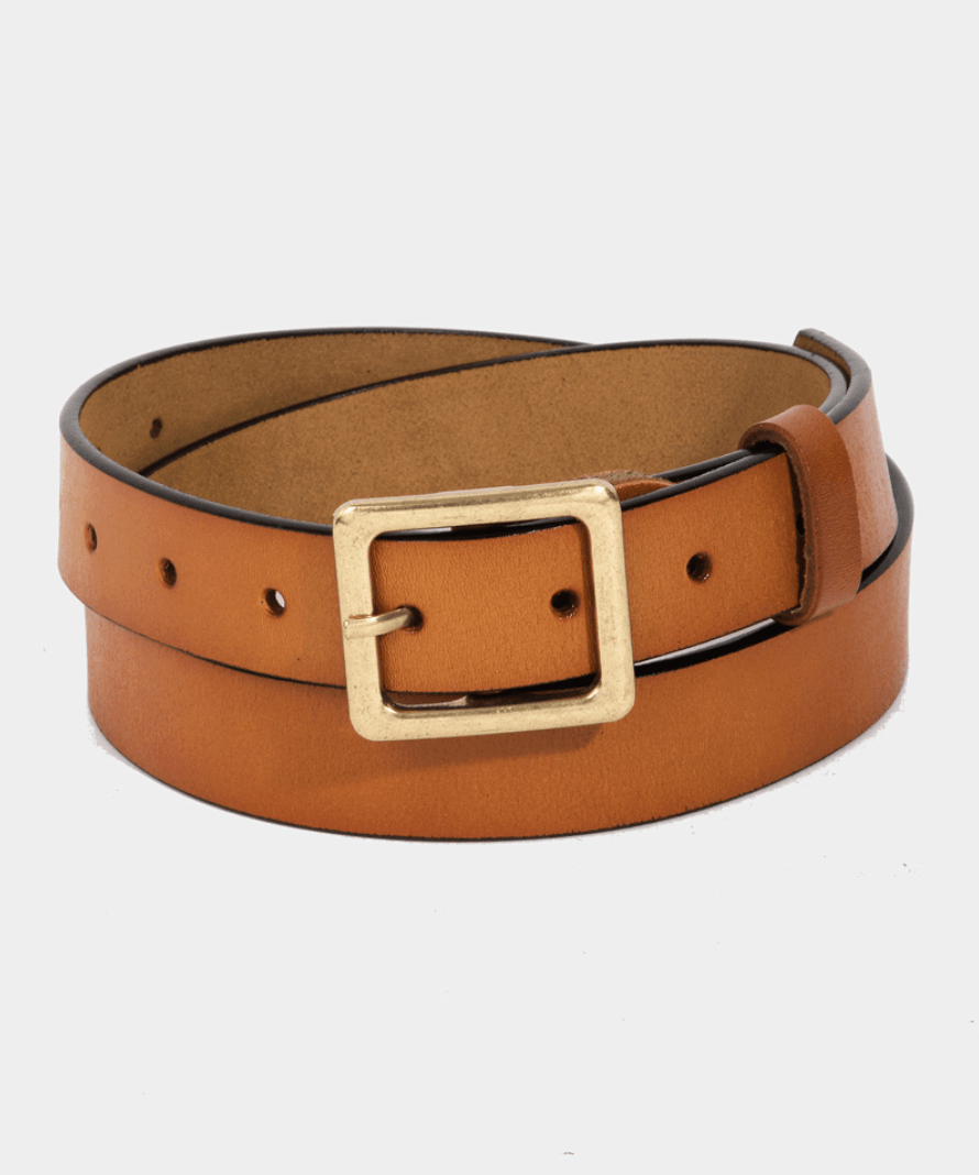 Kiara Leather Square Buckle Belt - MTT Collective