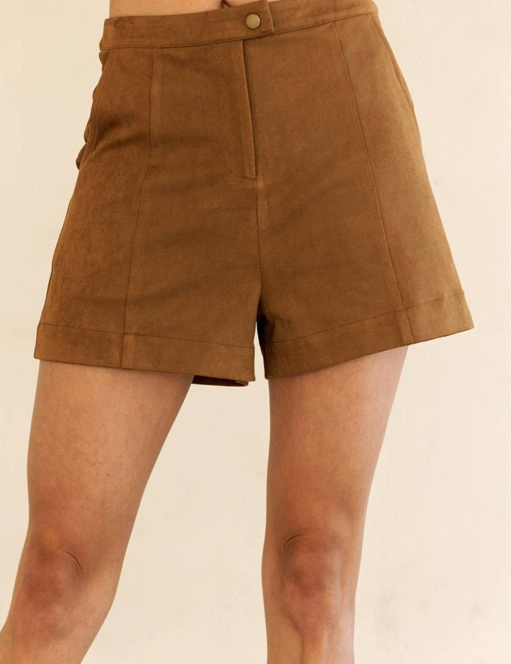 Kira Suede High Waisted Shorts - MTT Collective