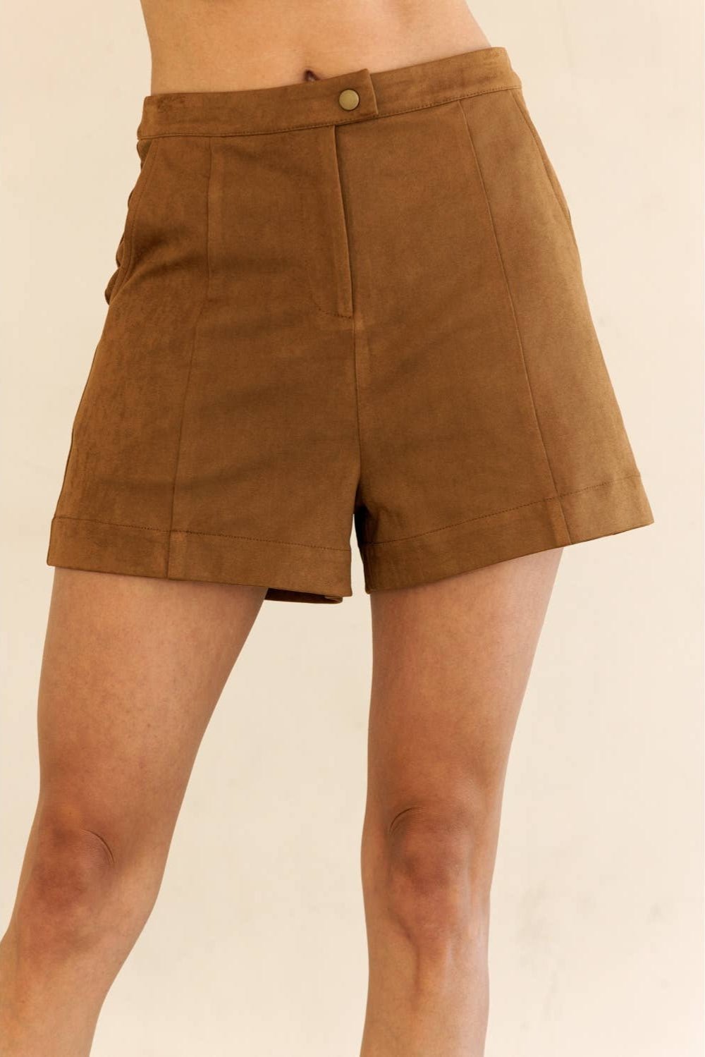 Kira Suede High Waisted Shorts - MTT Collective