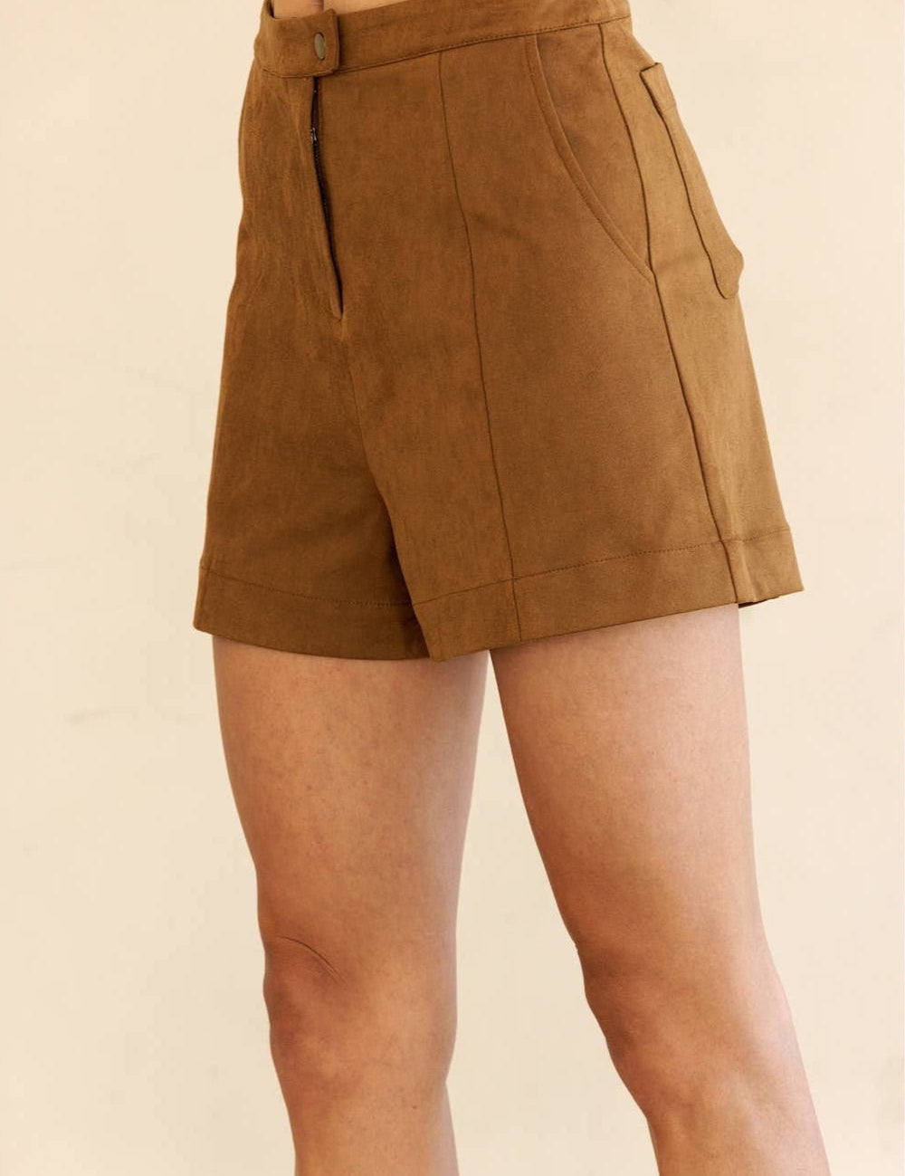 Kira Suede High Waisted Shorts - MTT Collective
