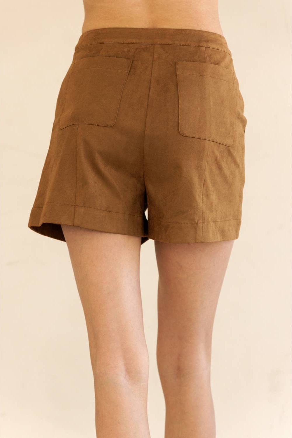 Kira Suede High Waisted Shorts - MTT Collective