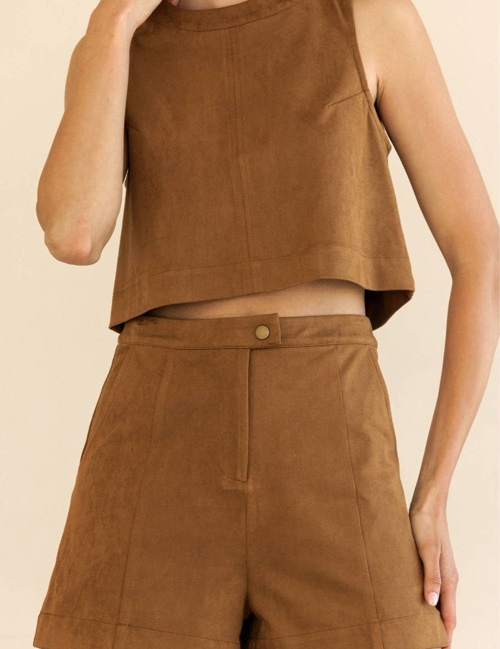 Kira Suede Tank Top - MTT Collective