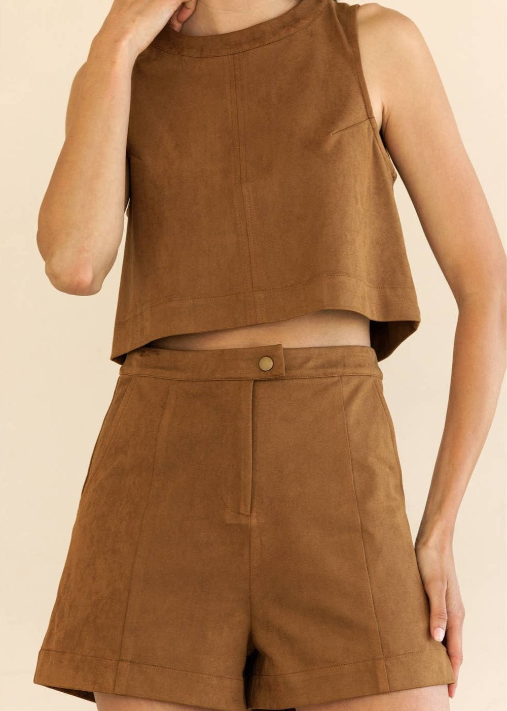 Kira Suede Tank Top - MTT Collective