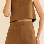 Kira Suede Tank Top - MTT Collective