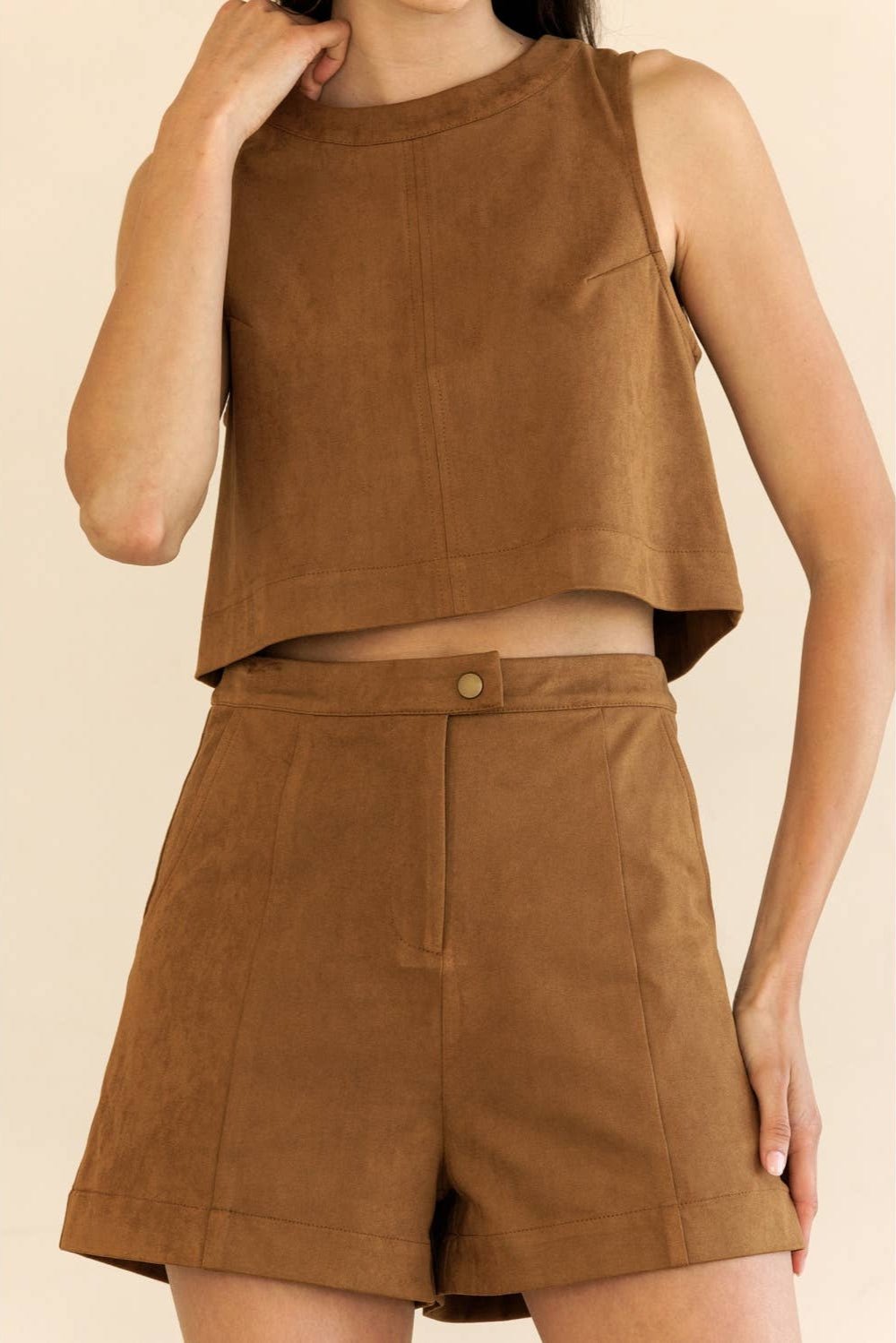 Kira Suede Tank Top - MTT Collective