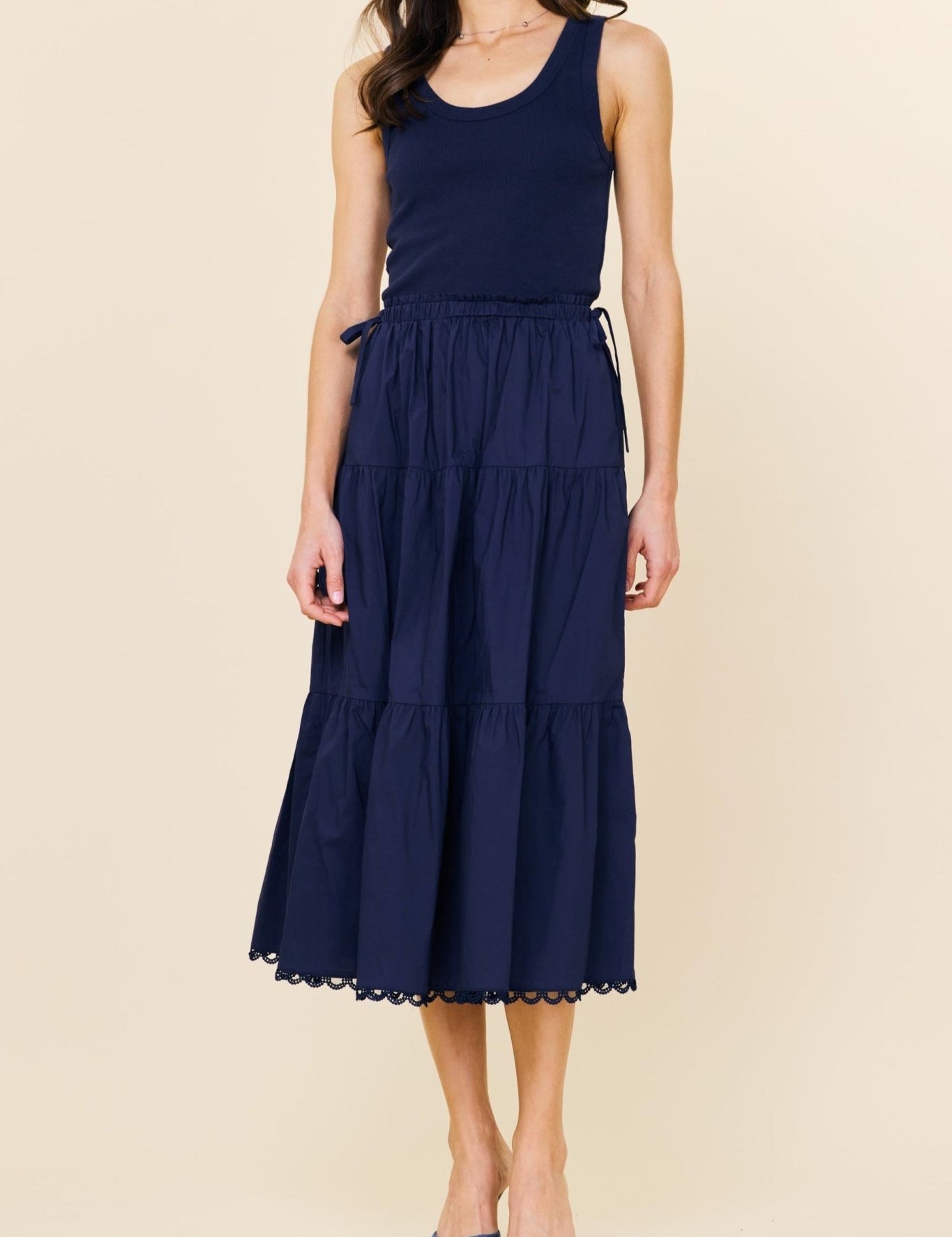 Knit Tank Poplin Dress - MTT Collective