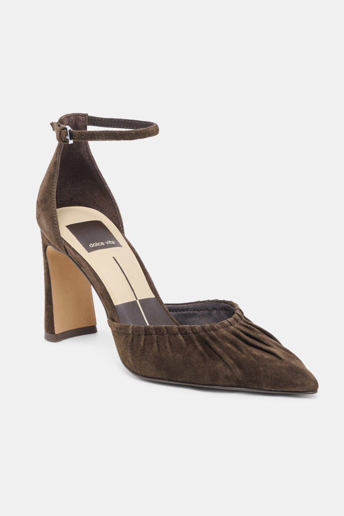Dolce Vita Kylo heel angled pair view showing ankle strap