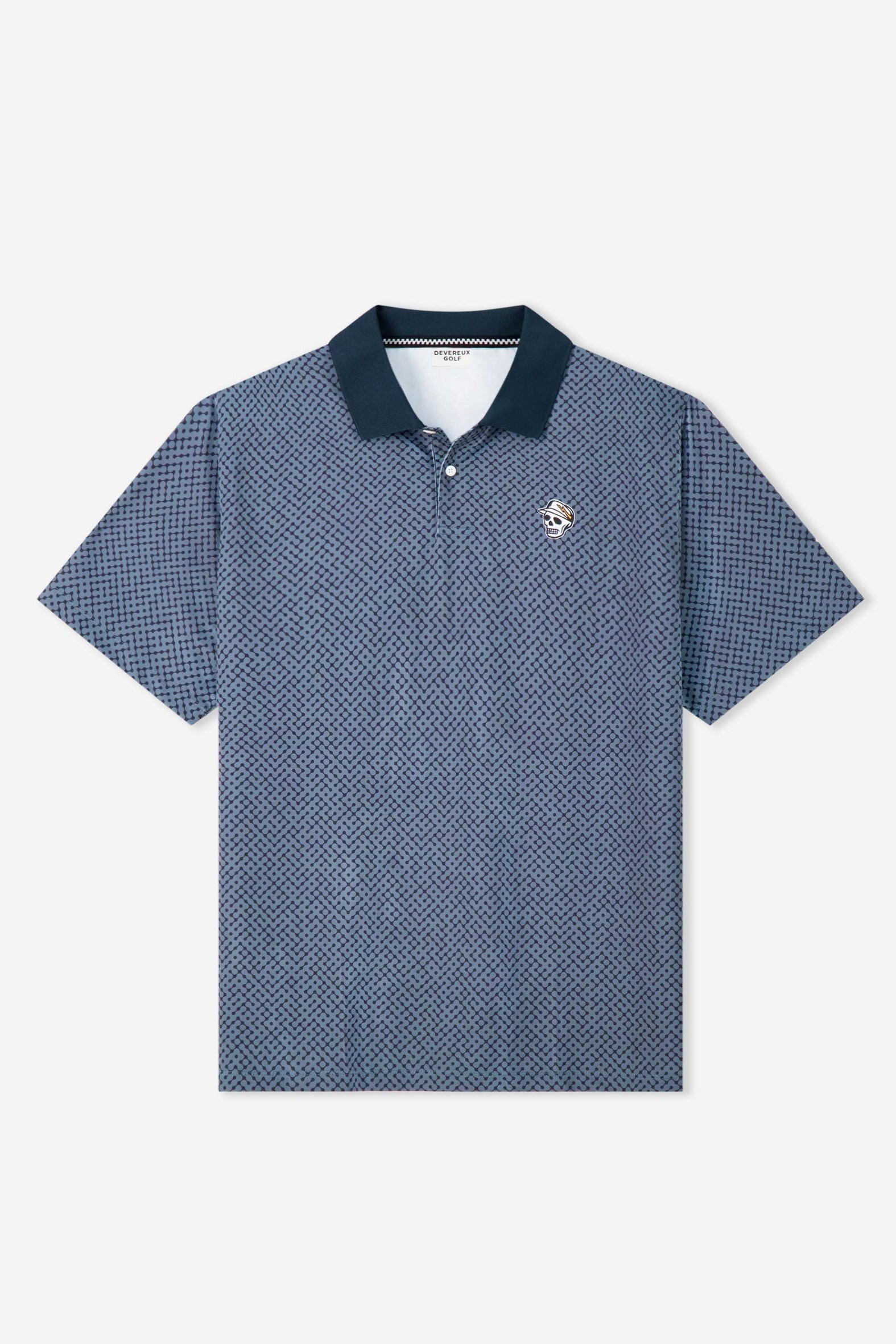 Labyrinth Polo - Navy/Western Sky