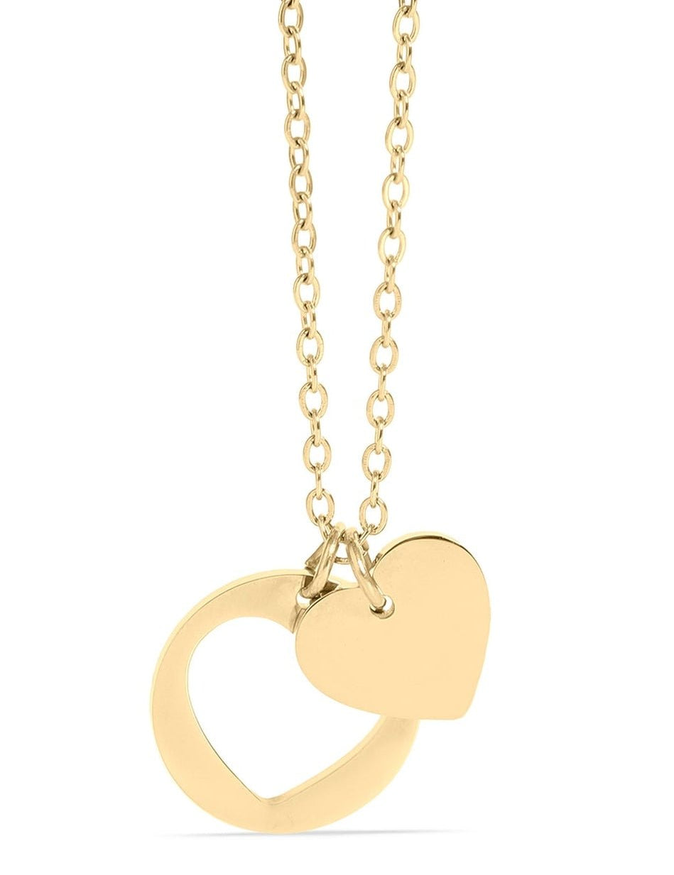 Lacy Heart Cutout Necklace - MTT Collective