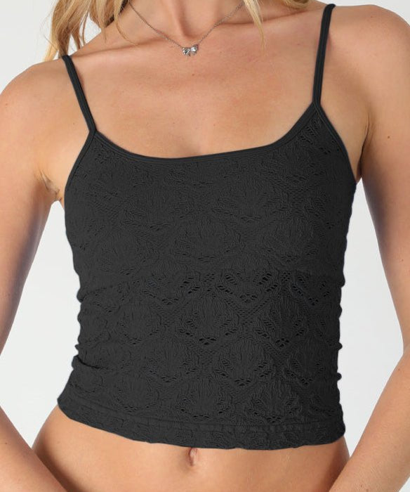 Lana Floral Textured Lace Cami - MTT Collective