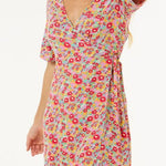 Las Dalias Ditsy Wrap Dress - MTT Collective