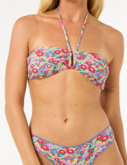 Las Flores Bandeau Bikini Top - MTT Collective