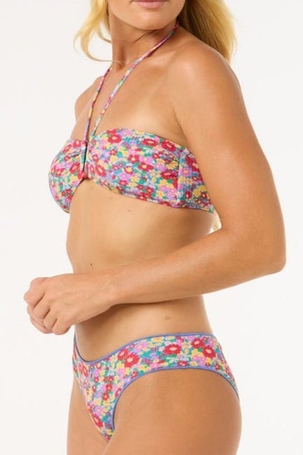 Las Flores Bandeau Bikini Top - MTT Collective