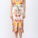 Laurel Botanic Tie Waist Dress - MTT Collective