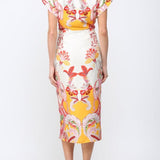 Laurel Botanic Tie Waist Dress - MTT Collective