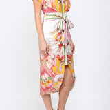 Laurel Botanic Tie Waist Dress - MTT Collective