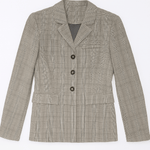 Layton Plaid Notch Collar Long Sleeve Blazer - MTT Collective