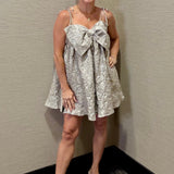 Lea Floral Babydoll Mini Dress with Bow - MTT Collective