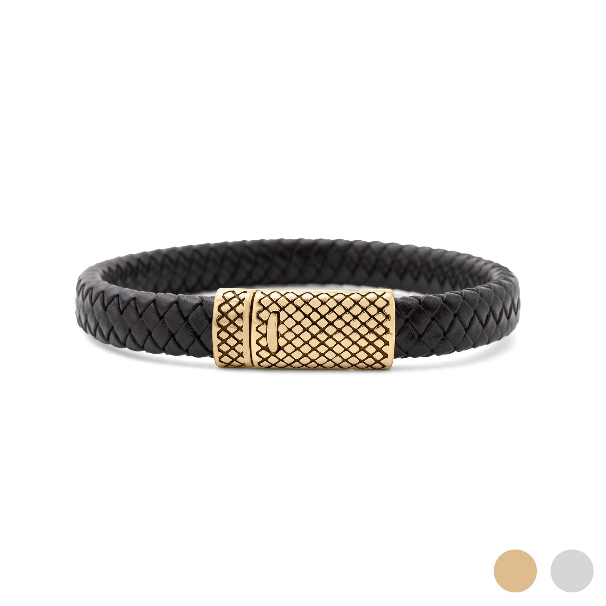 Leather Metal Clasp Bracelet - MTT Collective