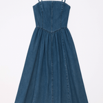 Leia Detachable Strap Denim Dress - MTT Collective