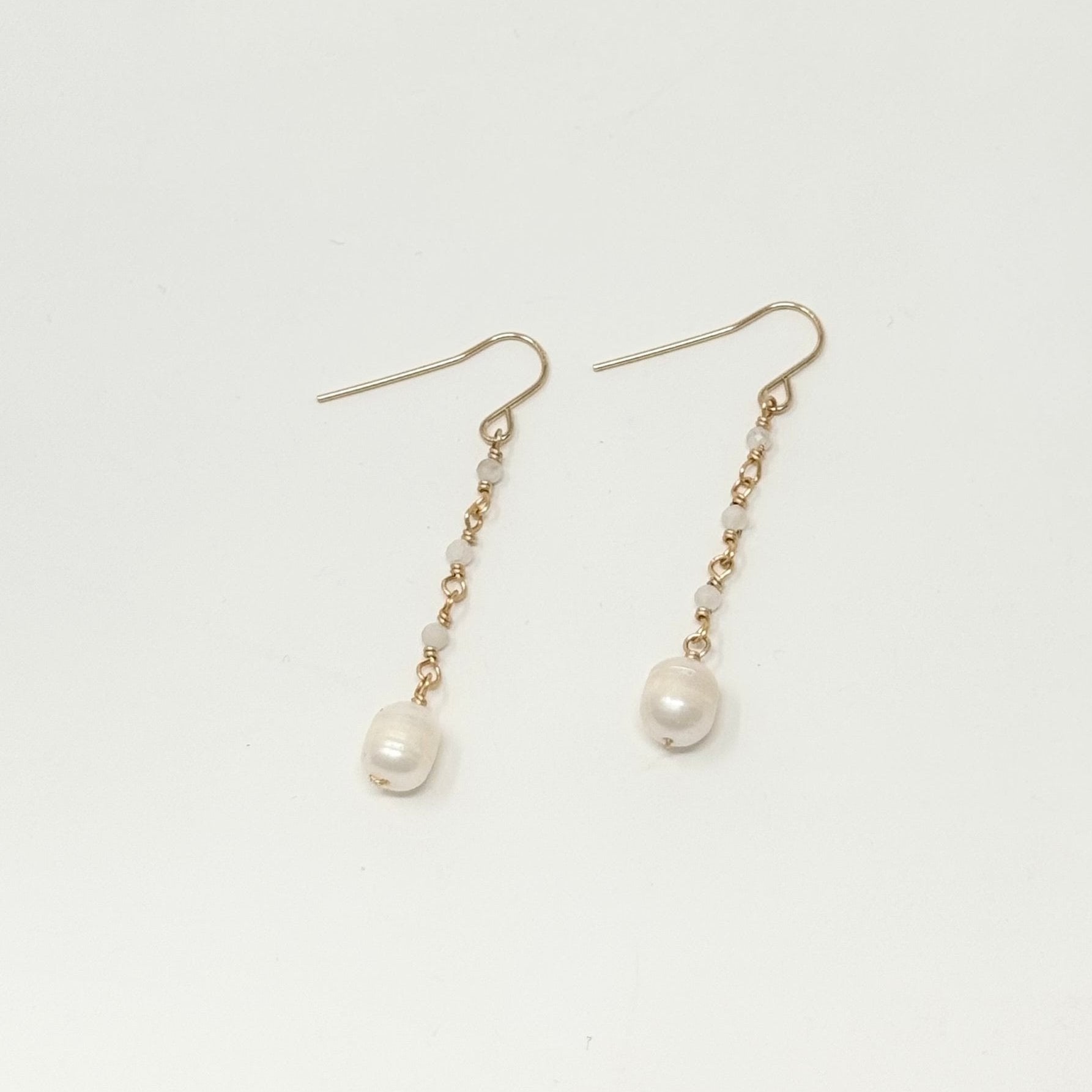 Leona Beaded Pearl Drop Earrings - MTT Collective