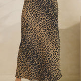 Leopard Satin Midi Skirt - MTT Collective
