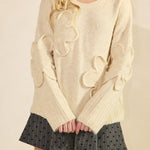 Lila Textured Floral Sweater - MTT Collective