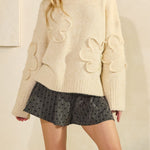 Lila Textured Floral Sweater - MTT Collective