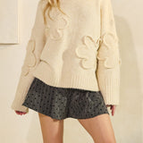 Lila Textured Floral Sweater - MTT Collective