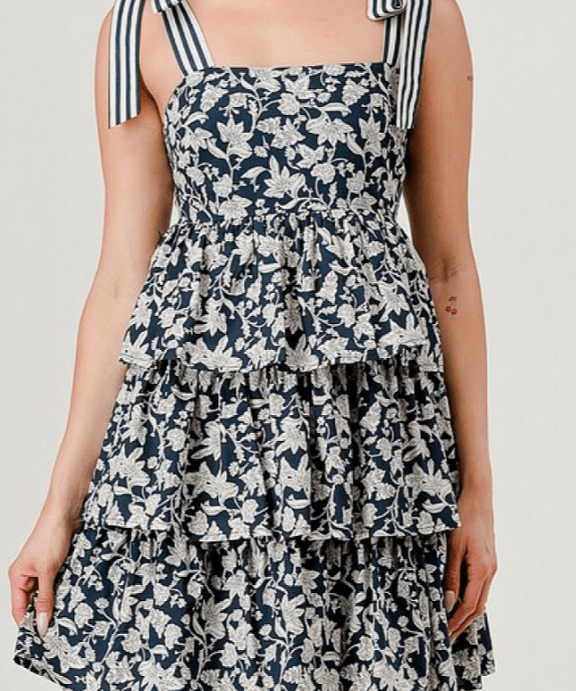 Liliana Floral Tiered Mini Sundress - MTT Collective