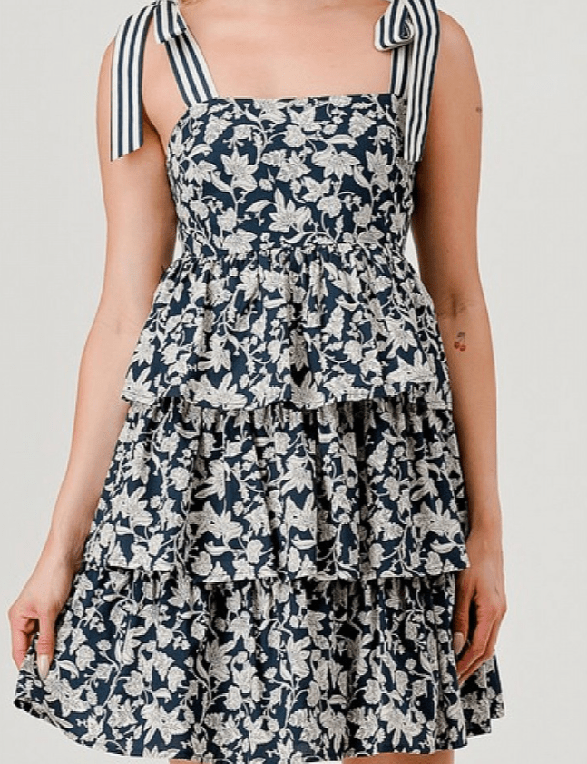 Liliana Floral Tiered Mini Sundress - MTT Collective
