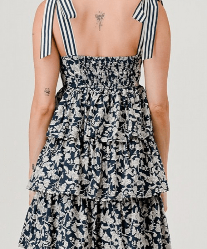 Liliana Floral Tiered Mini Sundress - MTT Collective