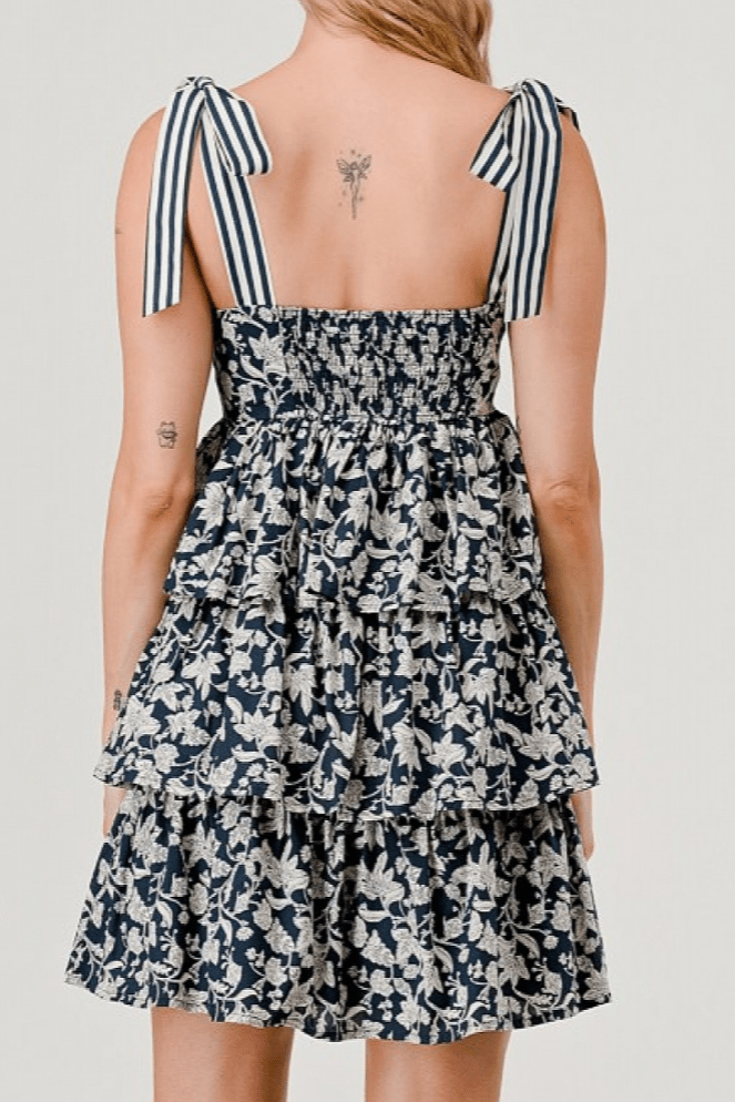 Liliana Floral Tiered Mini Sundress - MTT Collective