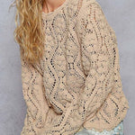 Lily Open Knitted Crochet Sweater - MTT Collective