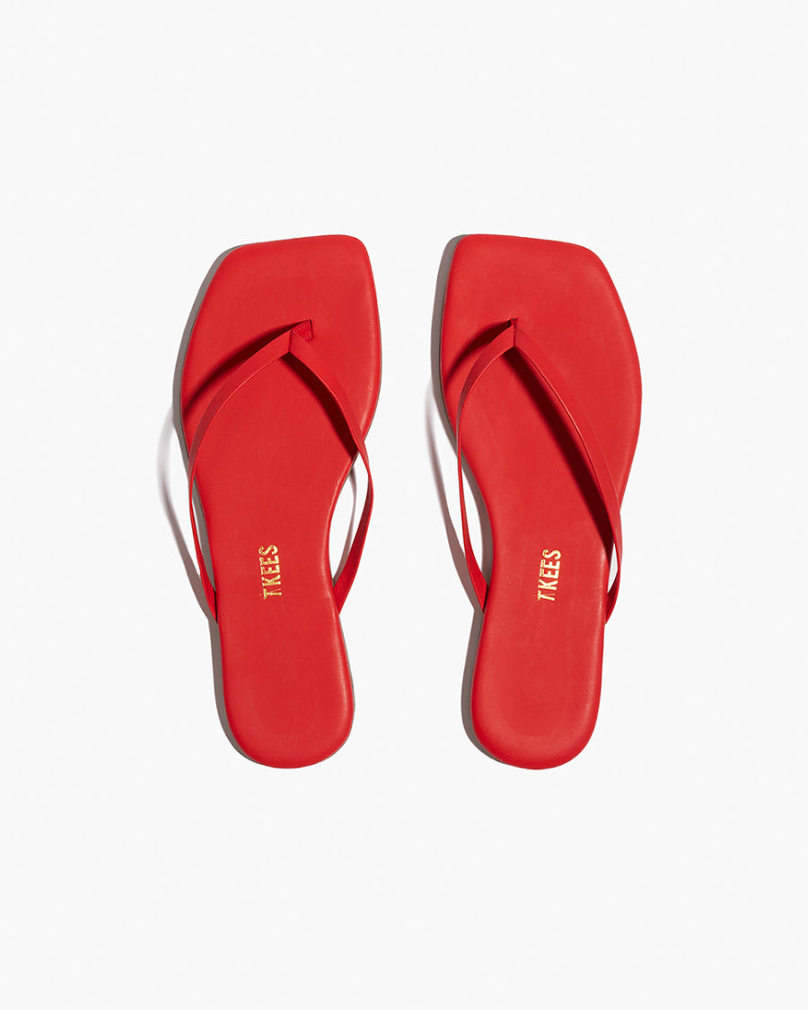 TKEES Square Toe Lily - Red