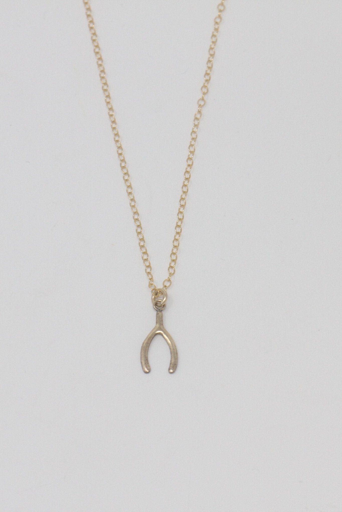 Lina Wishbone Necklace | Gold - MTT Collective