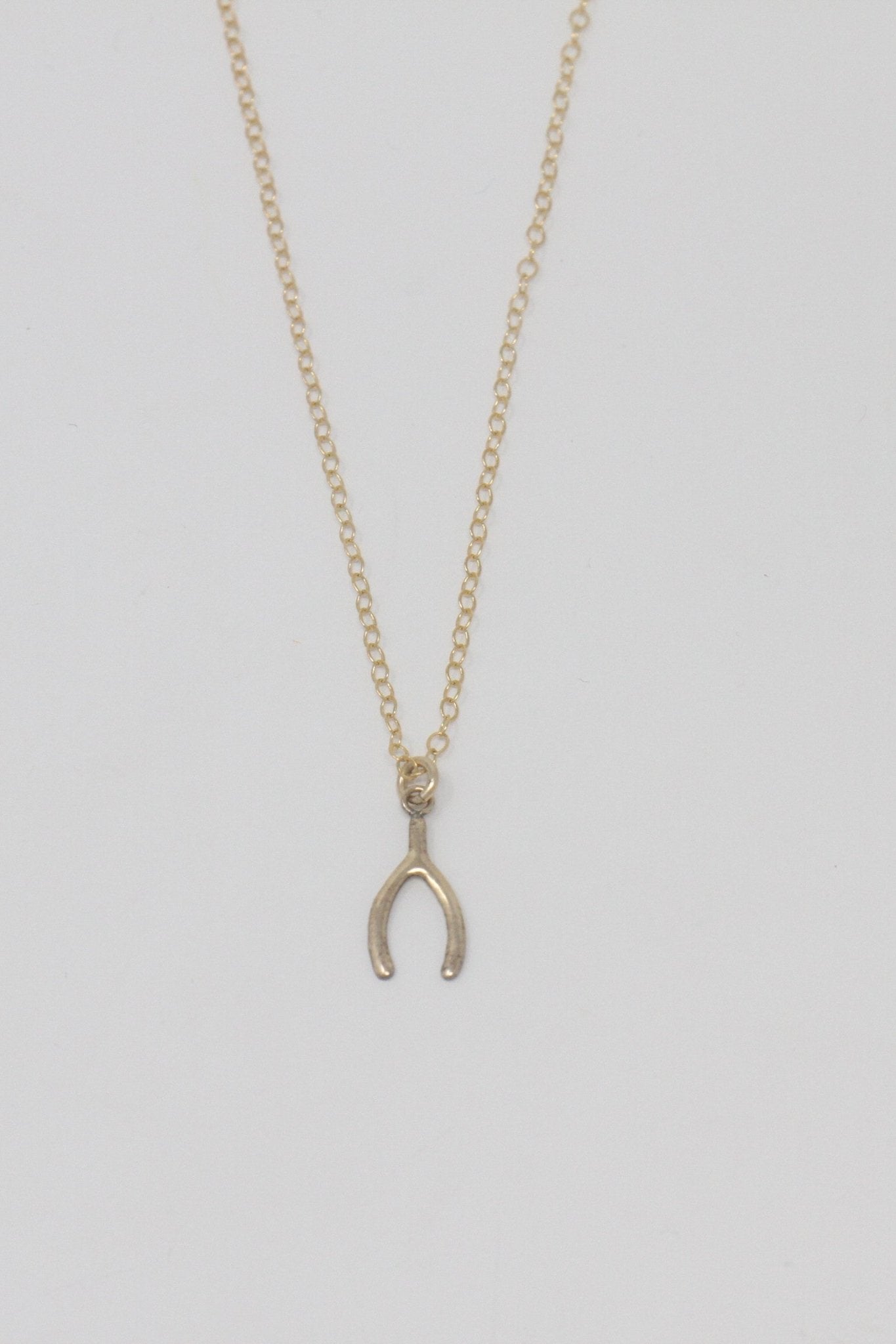 Lina Wishbone Necklace | Gold - MTT Collective