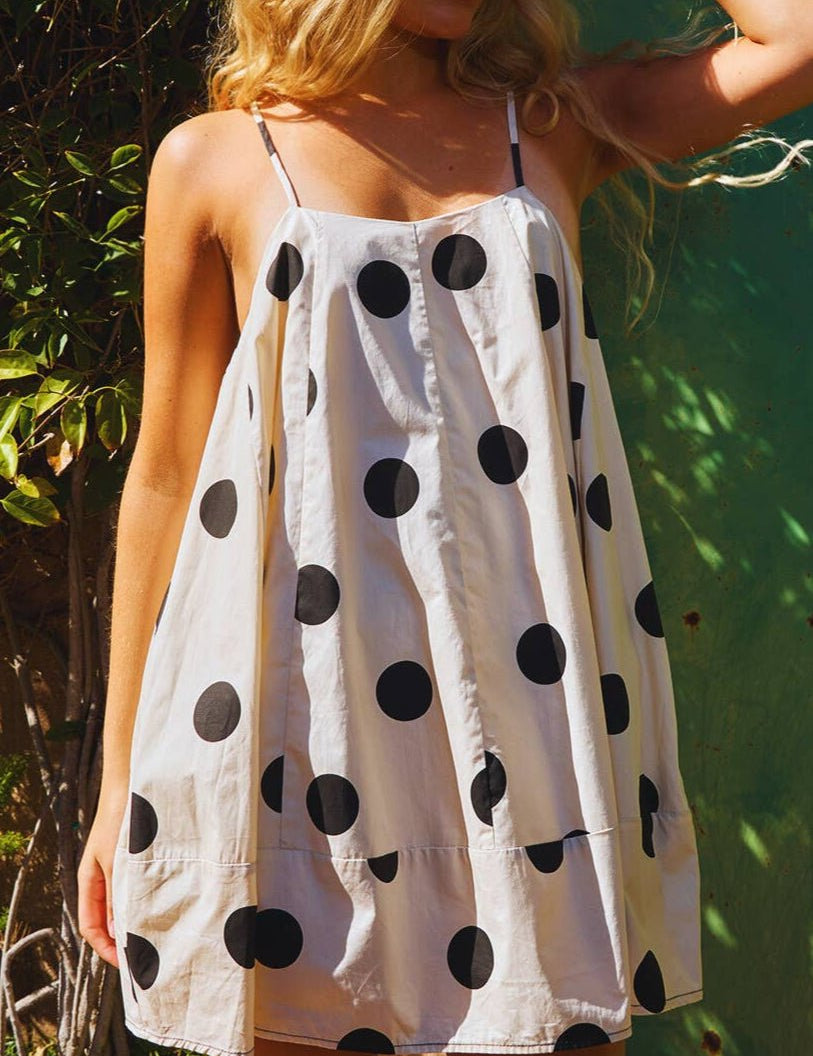 Lorelai Tie Strap Trapeze Stretch Mini Dress - MTT Collective