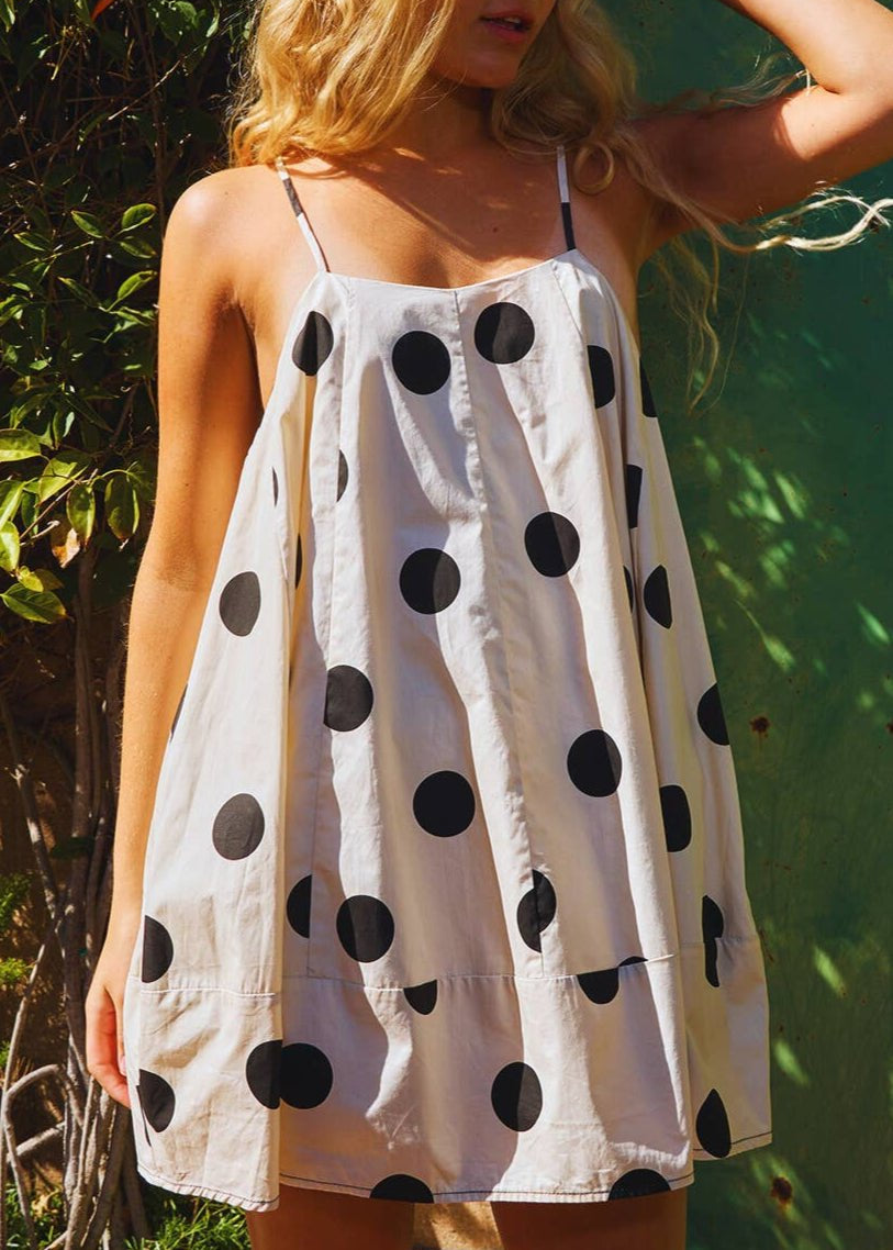 Lorelai Tie Strap Trapeze Stretch Mini Dress - MTT Collective