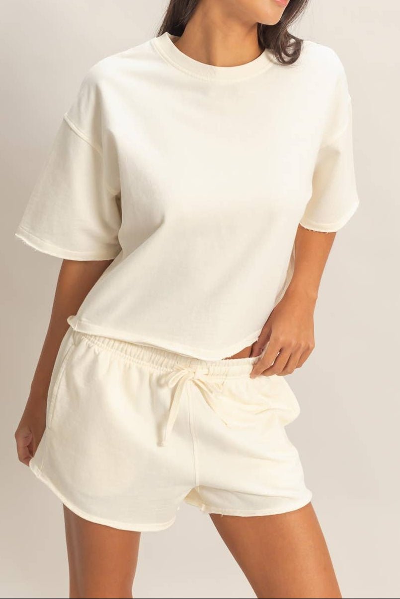Lori Raw Hem Relaxed Shorts - MTT Collective