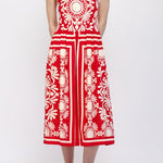 Lorraine Gathered Waist Midi Dress - MTT Collective