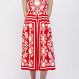 Lorraine Gathered Waist Midi Dress - MTT Collective