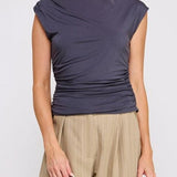 Lottie Shoulder Drape Top - MTT Collective