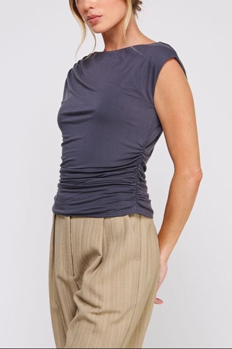 Lottie Shoulder Drape Top - MTT Collective